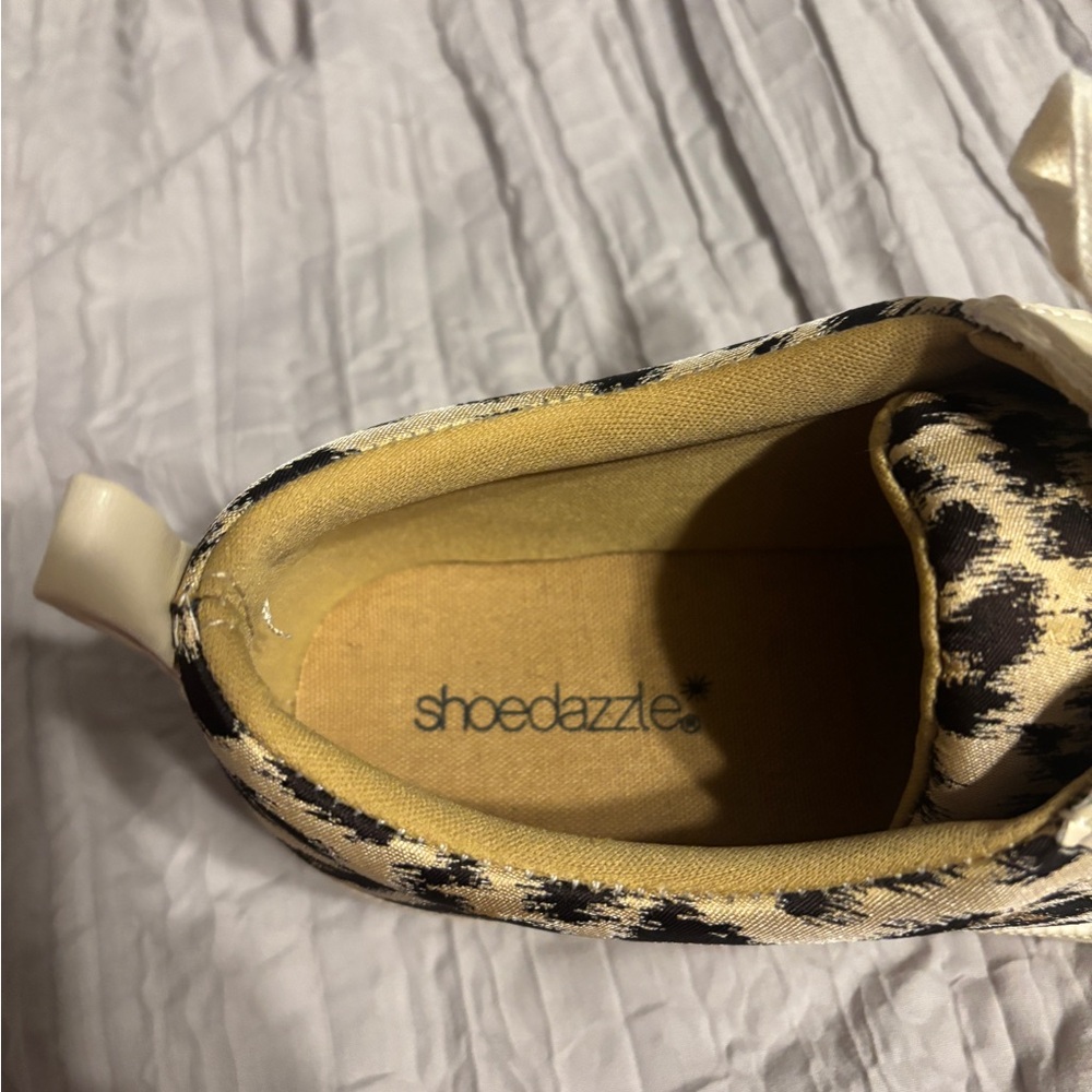 Leopard Print Women's Sneakers - Picture 3 of 3